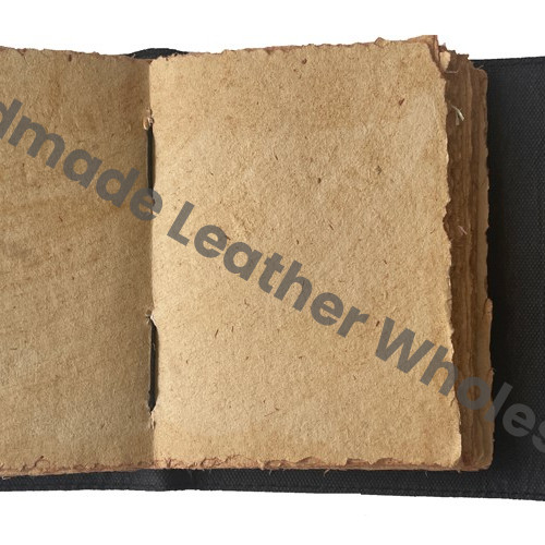 2025 Business Planner Stone Leather Custom Notebooks Hardcover Black Cover Gifts Handmade Book Shadows Blank Spells Recyclable