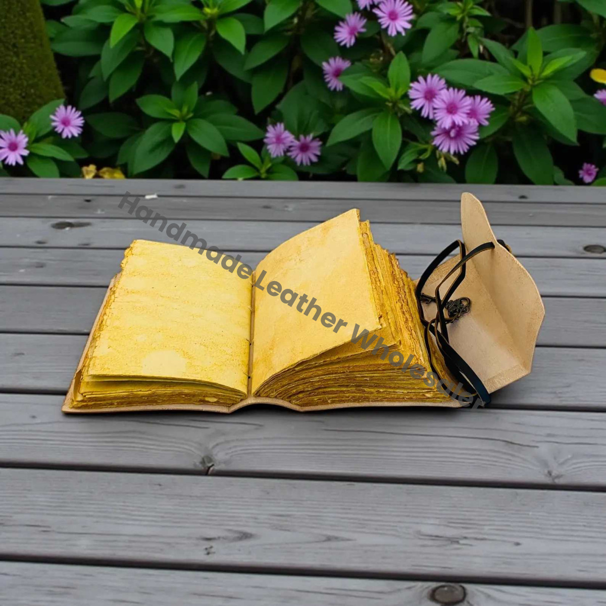 Fox Leather Journal Vintage Handmade Notebook With Key Grimoire Spell Book of Shadows Celestial Diary Christmas Gifts For Him Her