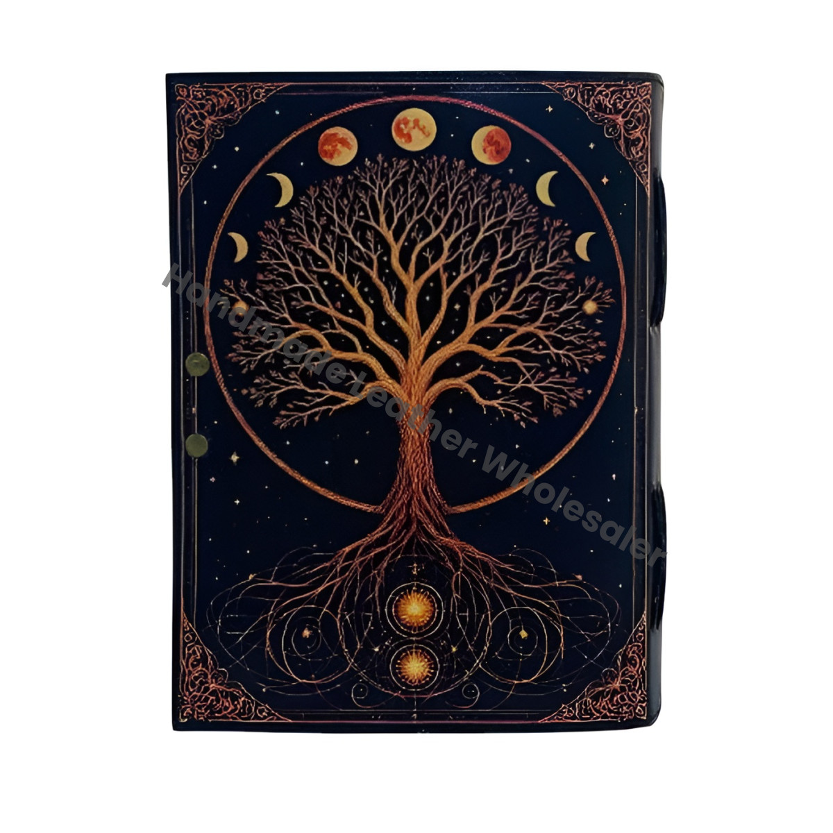 Large Grimoire Tree of Life Leather journal For Women, Handmade Vintage Notebook Sketchbook Junk journal, Gift For Him Her,