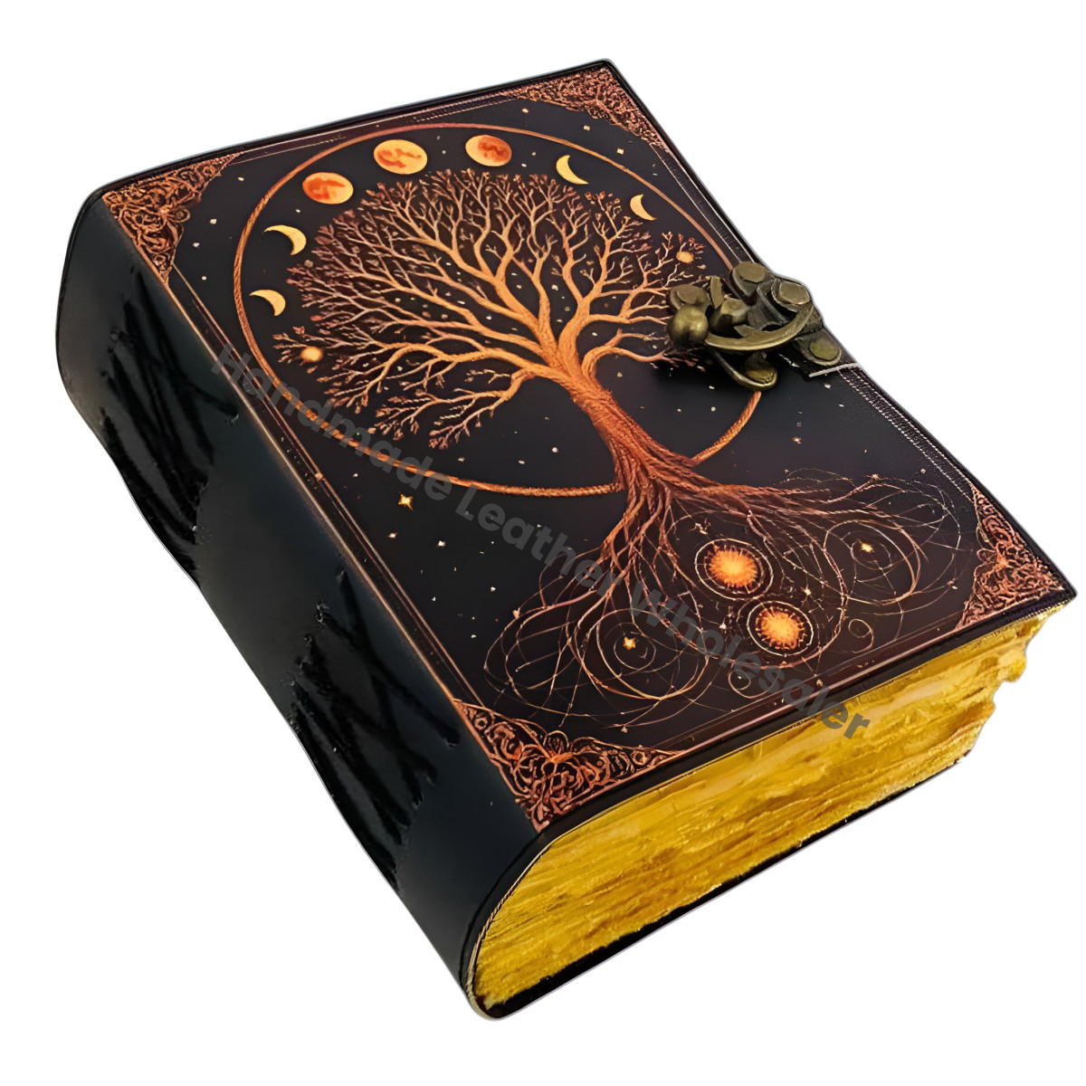 Large Grimoire Tree of Life Leather journal For Women, Handmade Vintage Notebook Sketchbook Junk journal, Gift For Him Her,