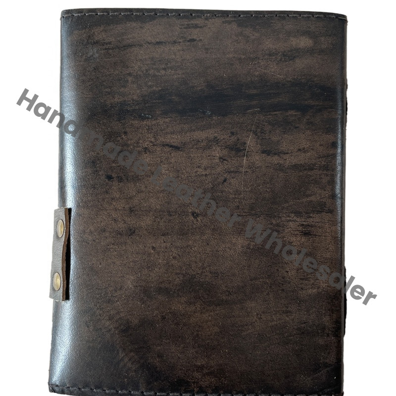 Antique Deckle Edge Thermal Binding Charcoal Vintage Leather Journals Sketchbook Charmed Spells Wiccans Planner Gift
