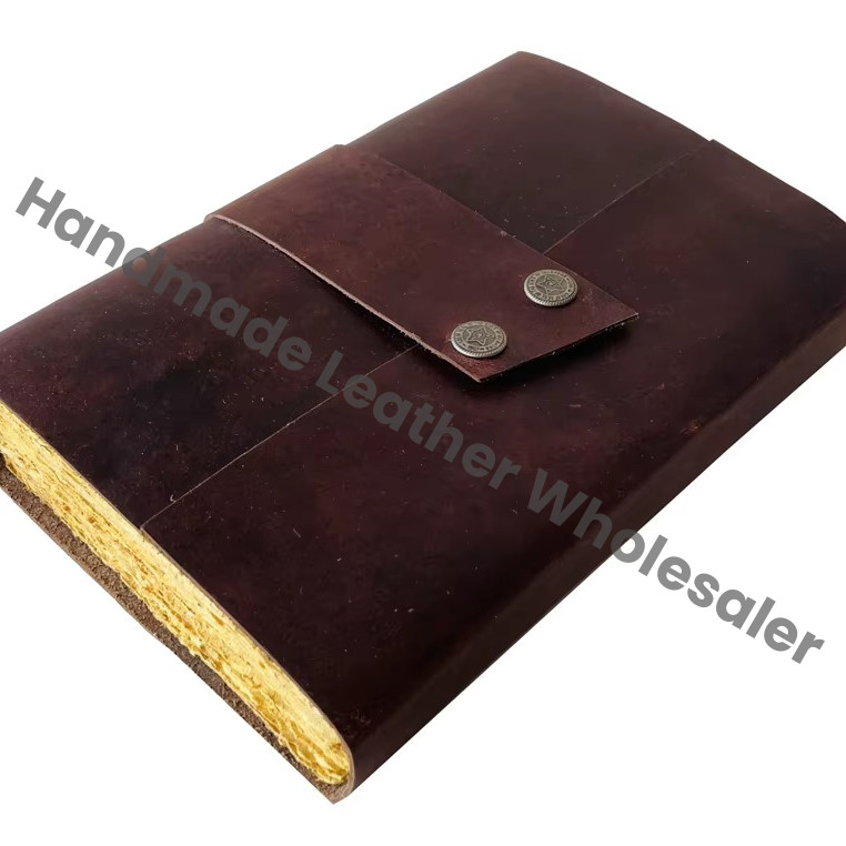 Antique Soft Leather Notebook & Sketchbook Leather Journal Book Kraft Paper Vintage Cover Custom ART PAPER LARGE NOTEBOOKS