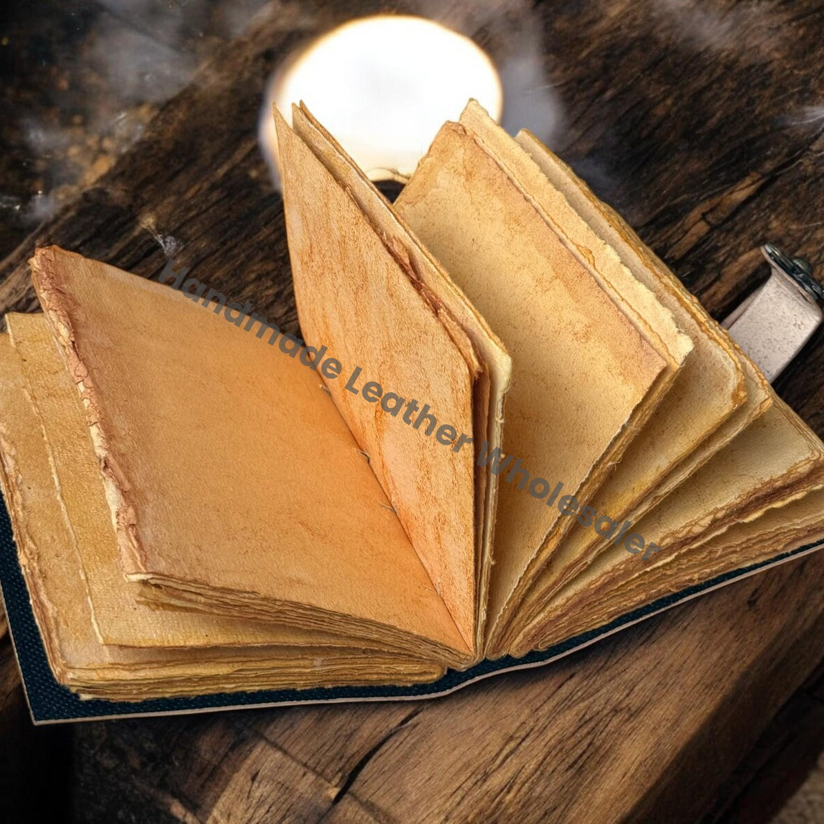 Black Magic Spell Book, Leather Grimoire Journal, Book of Shadows, Wiccan Tarot Notebook, Occult Ritual Writing, Handmade Fantasy Notebook