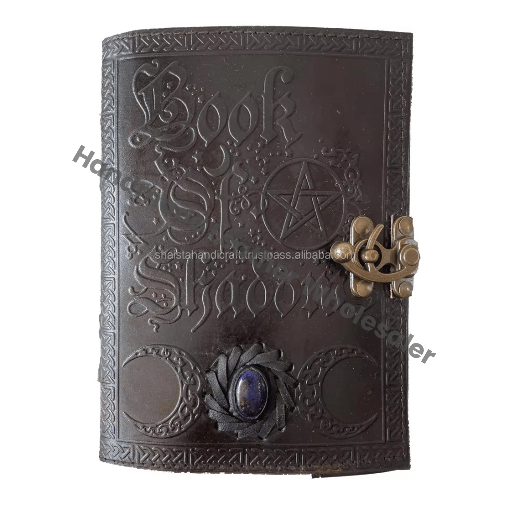 Book of Shadows Black Personalized Leather Address Book Colorful Hardcover Notebook My Hot Book Low Price Journal Handmade Blank