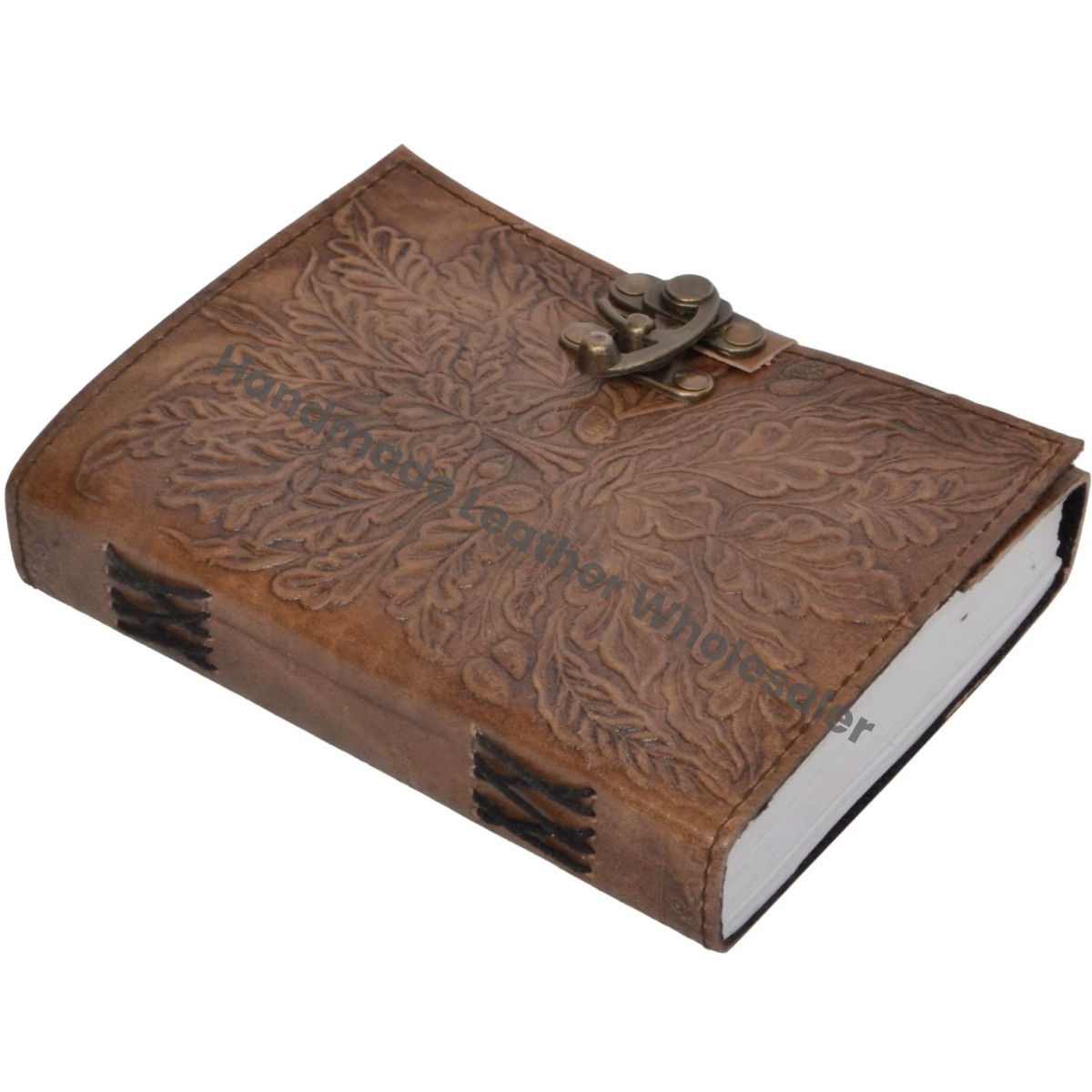 Book of Shadows Grimoire Leather Hardcover Thermal Binding Office Diary College Poetry Sketch Journal Gift