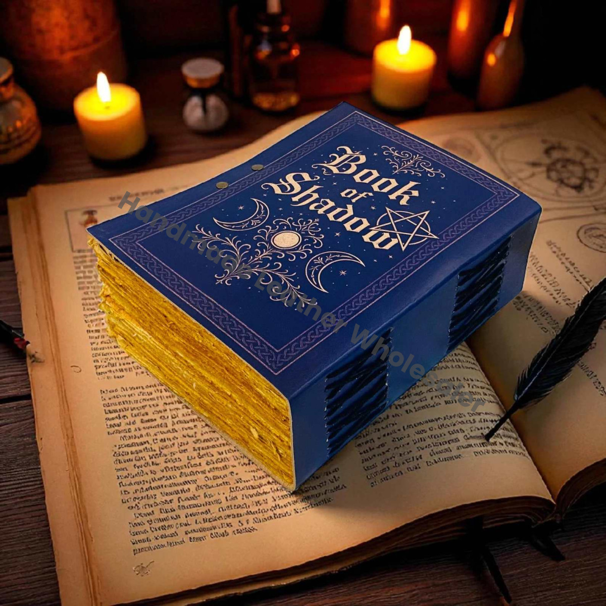 Book of Shadows: Leather Grimoire Blank spell book Witchcrafts Handmade journal