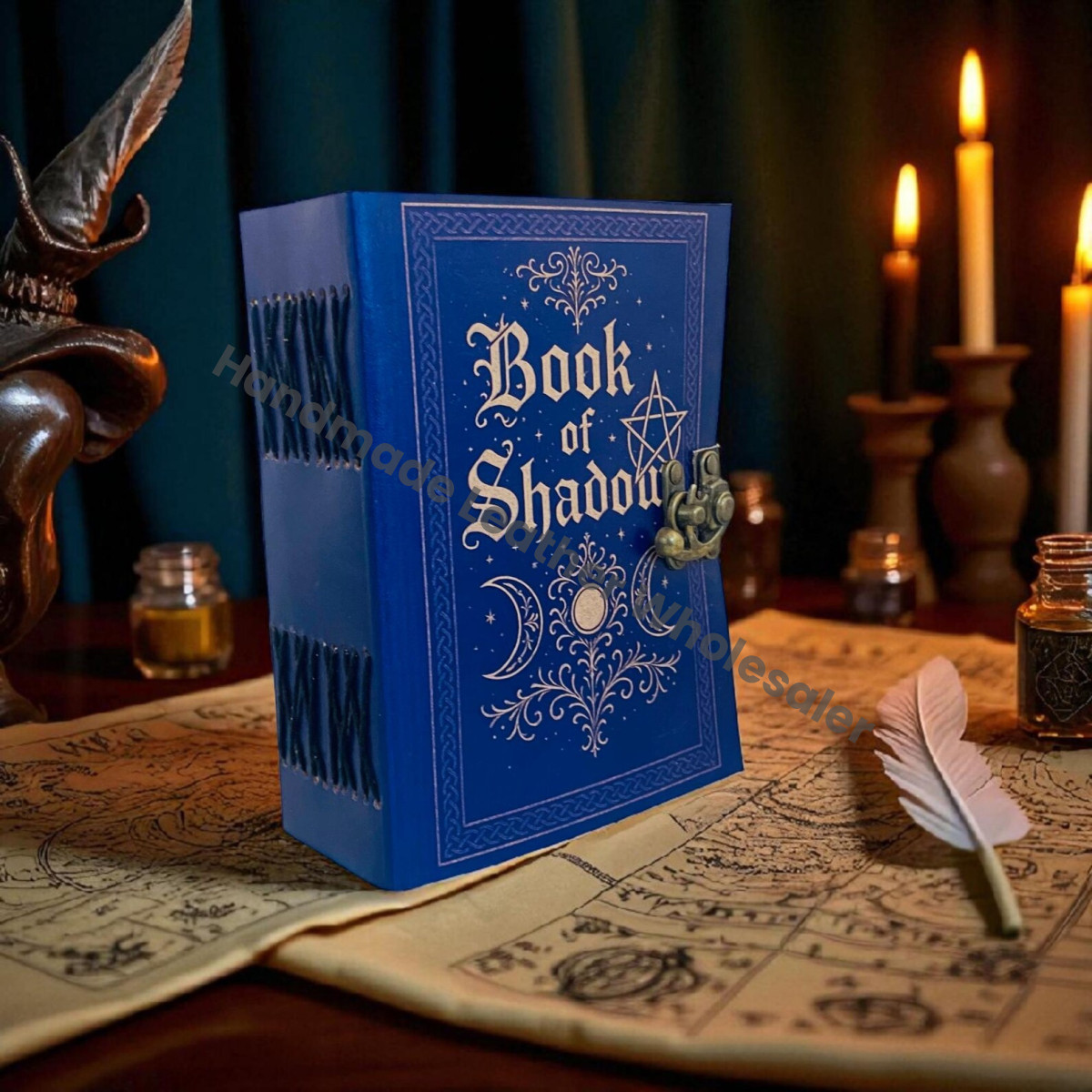 Book of Shadows: Leather Grimoire Blank spell book Witchcrafts Handmade journal