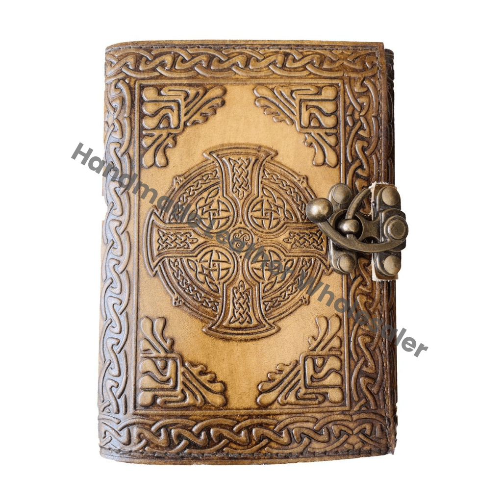Book of Shadows Leather Journal Celtic Handmade Personal Organizer Notebook for Collage Poetry Notebooks Bound Antique Diary