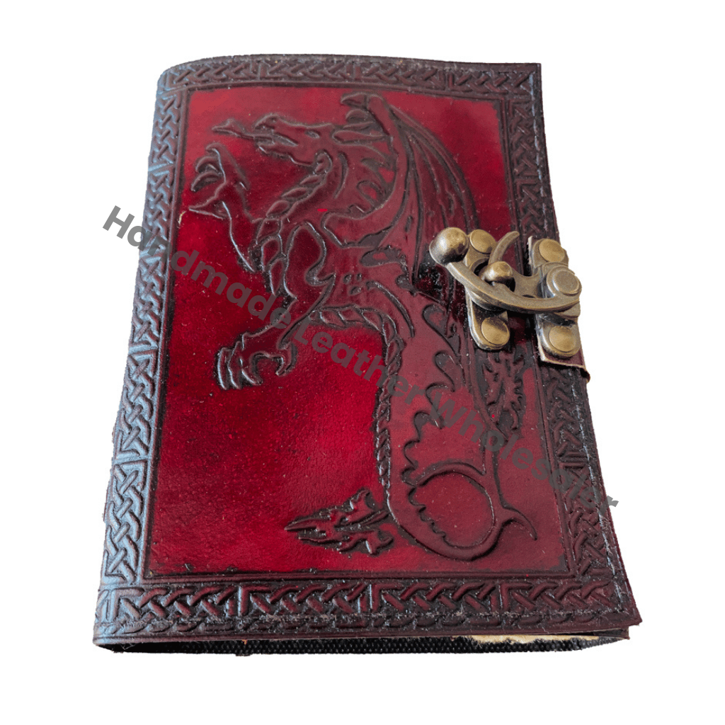 Book of Shadows Wholesaler Leather Journal for Women Dragon Vintage DND Sketchbook Deckle Old Pages Books Vintage Bound Diary