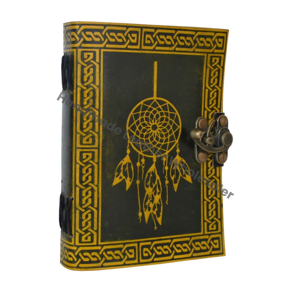 Book of spell sketchbook leather Journal handmade supplies Celtic Dream catcher notebooks woman large Travel Planner Shadows