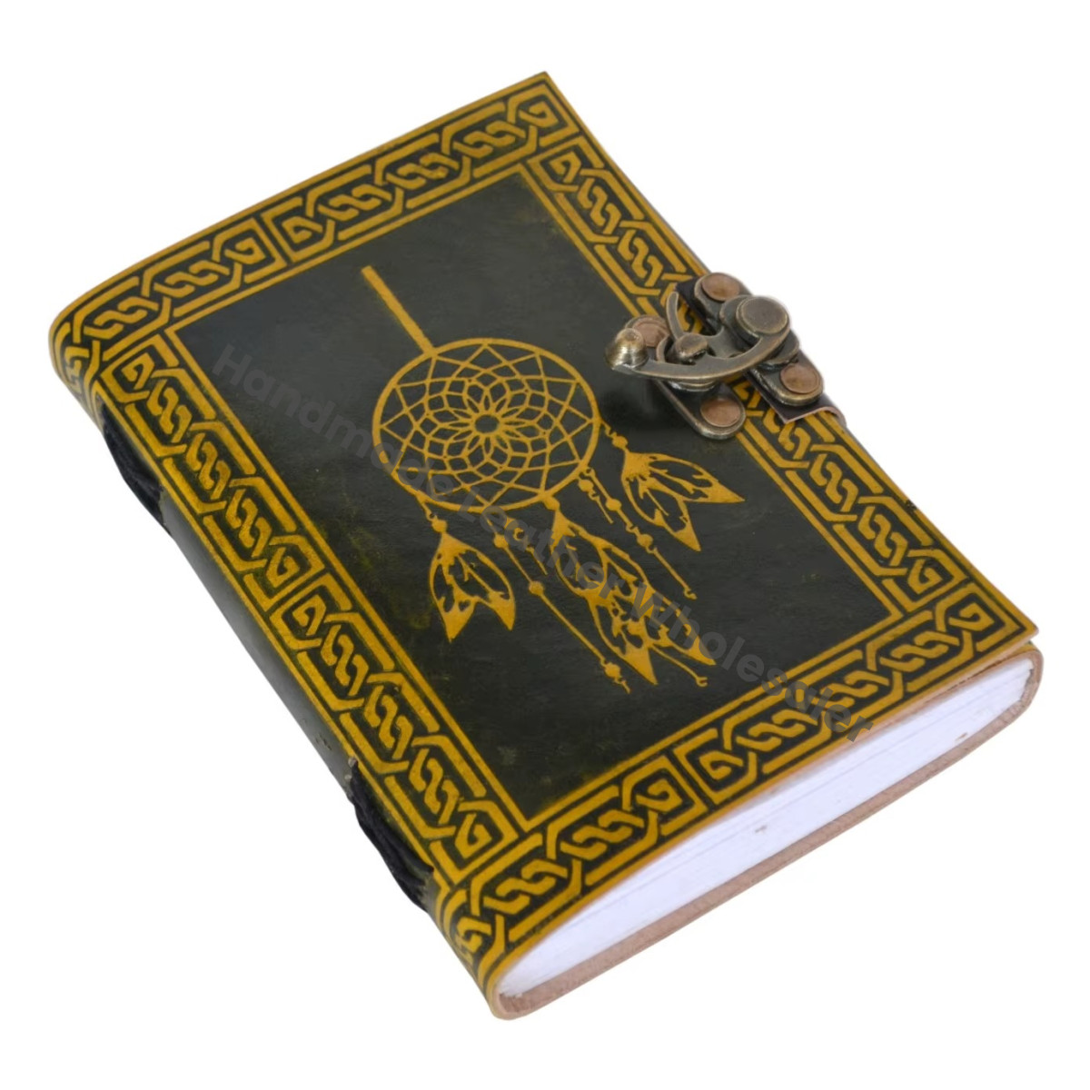 Book of spell sketchbook leather Journal handmade supplies Celtic Dream catcher notebooks woman large Travel Planner Shadows