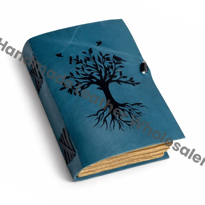 Tree of Life Leather Journal: Handmade Sketchbook, Spell Book