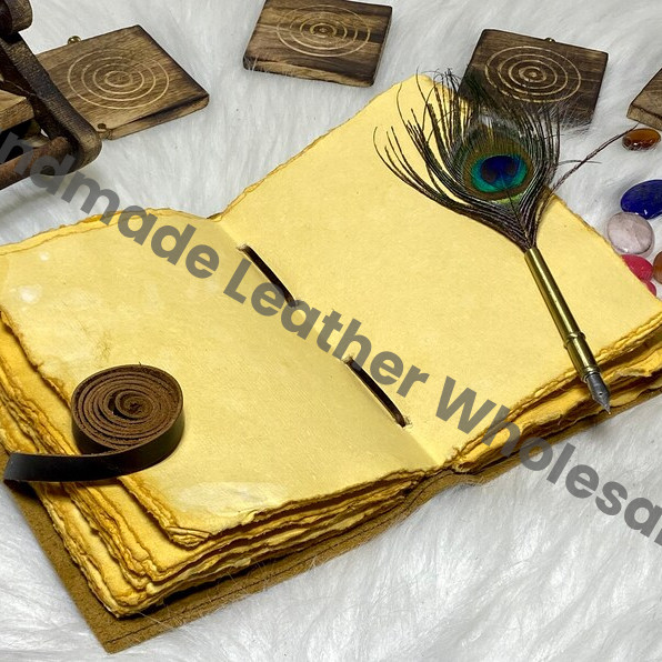 Tree of Life Leather Journal: Handmade Sketchbook, Spell Book