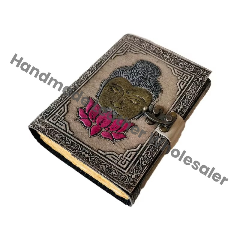 Buddha Book of Shadows Journal for Writing Men & Women School Office Supplies Antique Embossed Travel Planner Notebook Diary