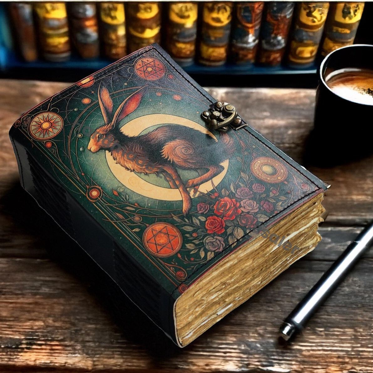 Bunny Leather Journal Notebook