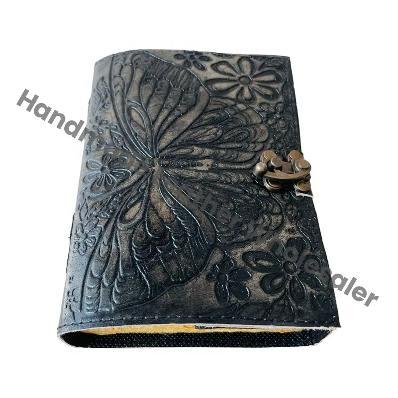Butterfly Book of Shadows Journal for Writing Men & Women School Office Charcoal Embossed Travel Planner Notebook Diary