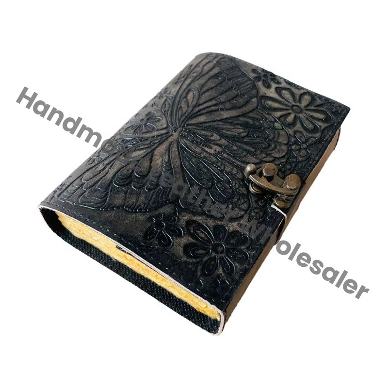 Butterfly Book of Shadows Journal for Writing Men & Women School Office Charcoal Embossed Travel Planner Notebook Diary
