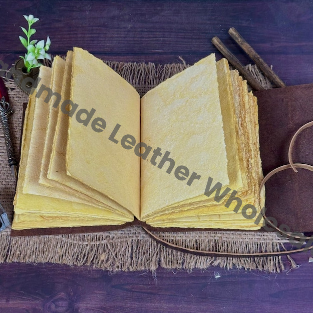 Butterfly Embossed Leather Journal, Antique Vintage Sketchbook