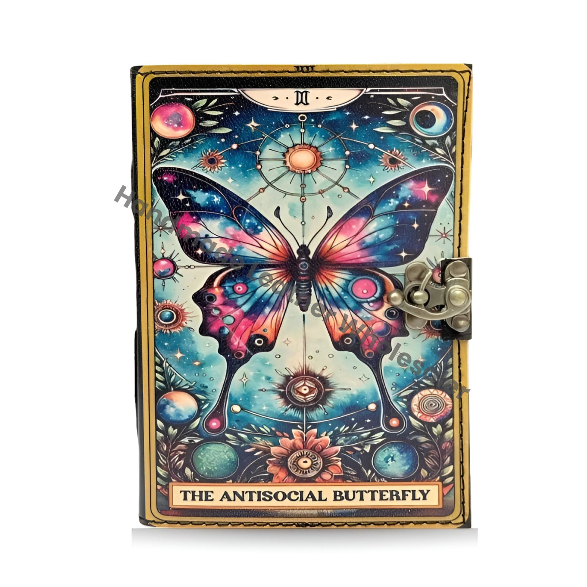 Butterfly Luna Moth Leather Journal Book of Shadows, Witchcraft Spell book Book of Shadows, Spell book Wiccan Pagan Gothic Magic Diary