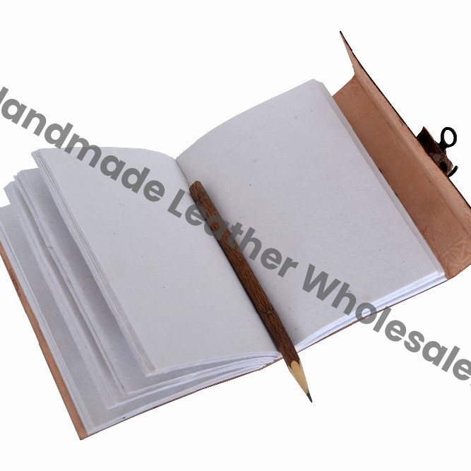 Celtic Brown Leather Journal Diary Instagram Photo Album with Handmade Paper Peace of Sign Travel Drawing Sketchbook Planner