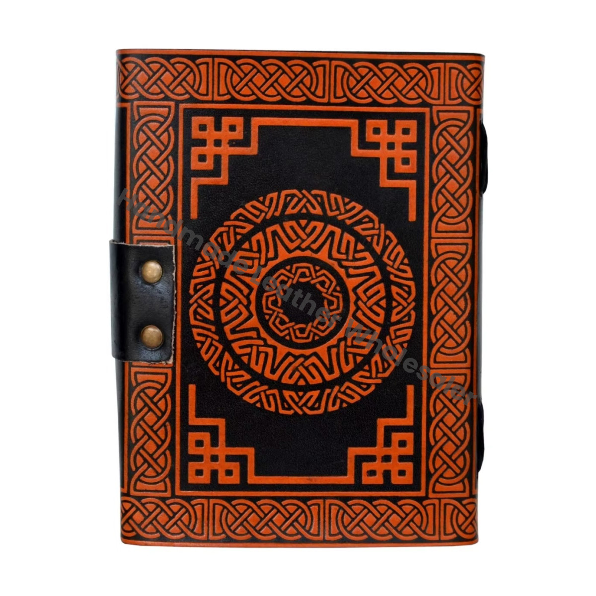 Celtic Leather Journal Book Shadows Sketchbook Handmade Large Gift Travel Planner Thermal Binding Hardcover Diary