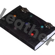 Chakra Notebooks New Pentagram Leather Journal Large Celtic Embossed Leather Journal With Lock Journal With Stone