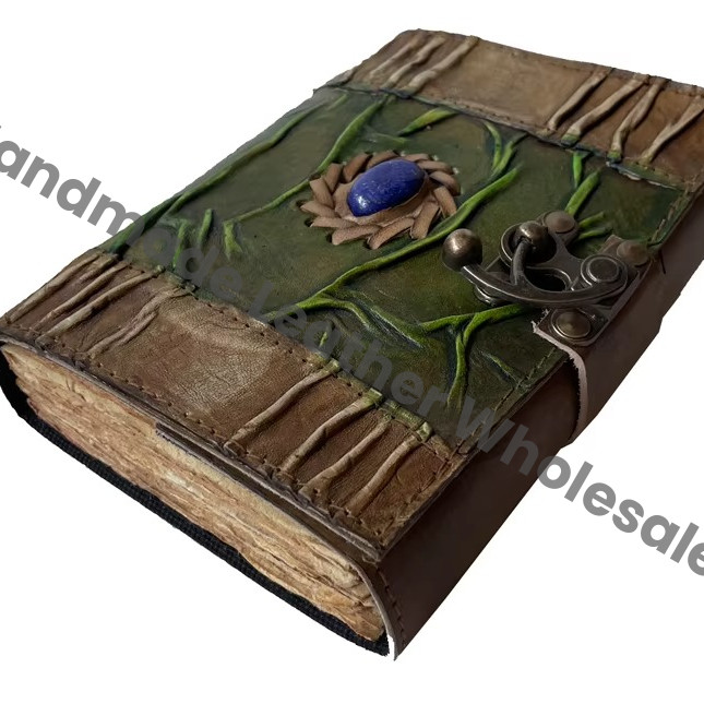 Chocus Pocus Genuine Leather Handmade Eco-friendly Address Book Thermal Binding Custom Logo Antique Design Gift