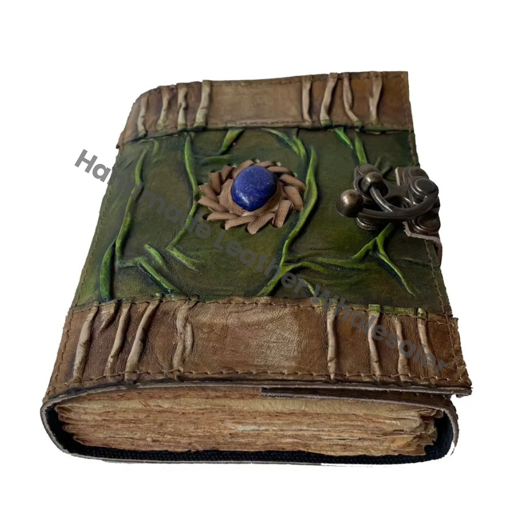 Chocus Pocus Genuine Leather Handmade Eco-friendly Address Book Thermal Binding Custom Logo Antique Design Gift