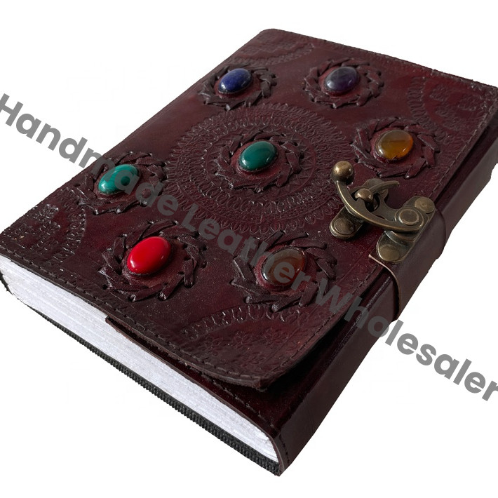 Creative Note Books Custom Logo Hardcover Seven Stone Notepad Constellation Notebook Happy Planner Brown Daily Gift Journal