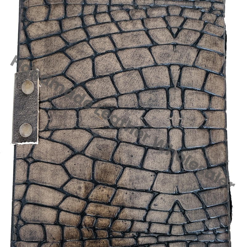 Crocodile Style Printed Journal for Deckle Old Pages Vintage Women Sketchbook Dragon Large Book of Shadows Blank Books