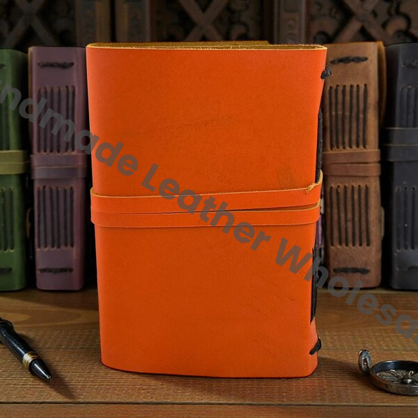 Custom Leather Journal Handmade Diary | Vintage Blank Antique Paper Notebook for Writers