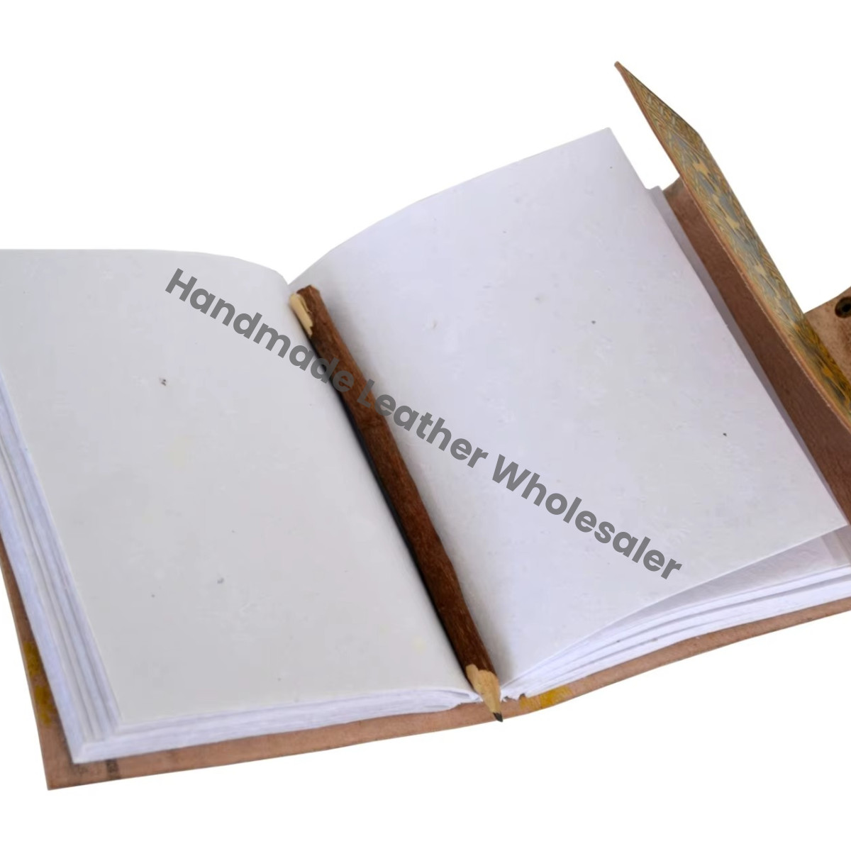 Customized Organizer Handcraft Leather Journal Buddha Embossed Handbook Notebook Organizer Book Diary Vintage Bound Planner