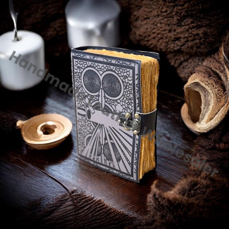 Darkhold Leather Grimoire Journal: Darkhold Book of Shadows, Blank Spell Book