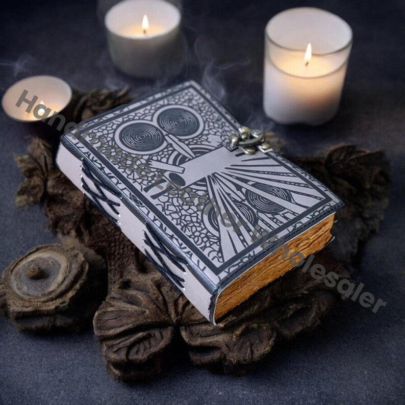 Darkhold Leather Grimoire Journal: Darkhold Book of Shadows, Blank Spell Book
