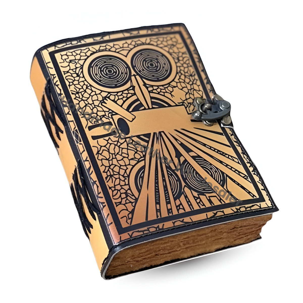 Darkhold Leather Grimoire Journal: Darkhold Book of Shadows, Blank Spell Book