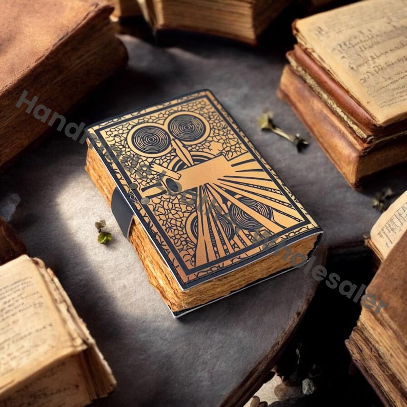 Darkhold Leather Grimoire Journal: Darkhold Book of Shadows, Blank Spell Book