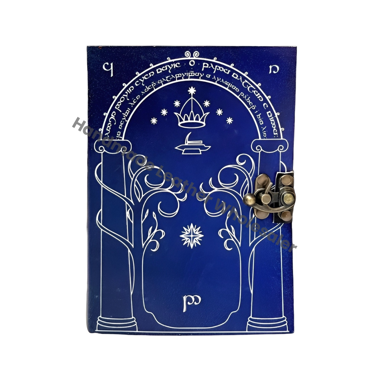 Doors of Durin Leather Journal: Tolkien Lord of the Rings Notebook