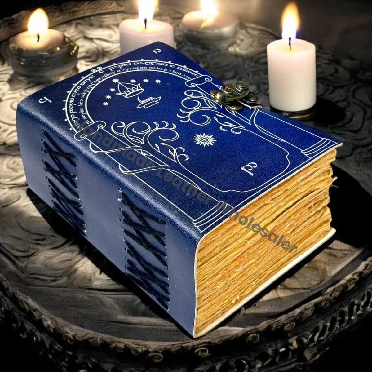 Doors of Durin Leather Journal: Tolkien Lord of the Rings Notebook