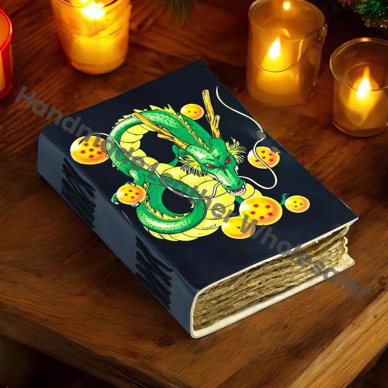Dragon Ball Z Leather Journal: Shenron Embossed Anime Sketchbook