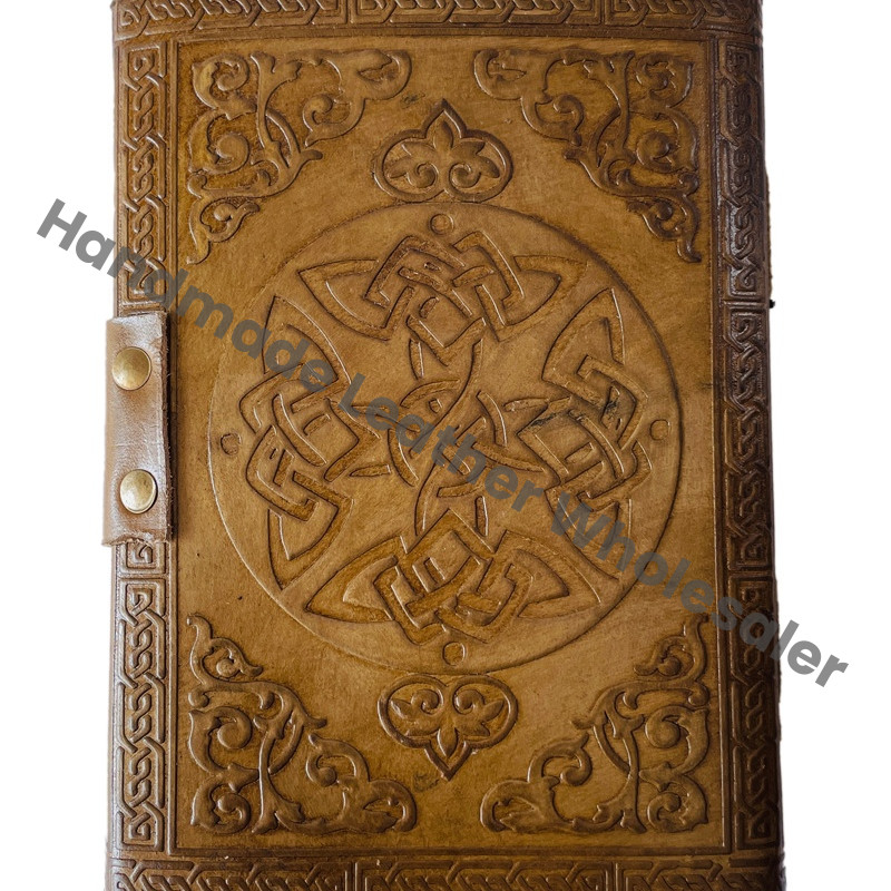 Dragon Book Spells Celtic Wiccan Address Book Vintage Hard Leather Cover Eco-friendly Paper Handmade Embossed Deckle pages