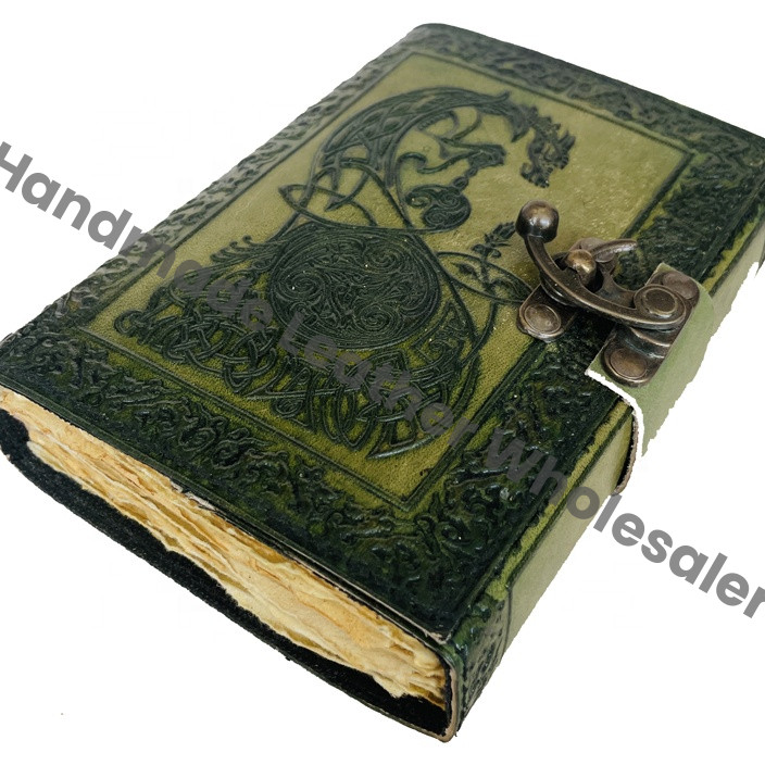 Dragon Embossed Handmade Personal Organizer Notebook Leather Journal Beautiful for Collage Book of Shadows Poetry Book
