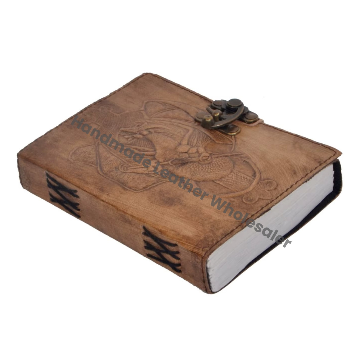Dragon Grimoire Handmade Leather Embossed Blank Journal Book of Shadows Notebook Office Diary College Book Poetry Book Sketch