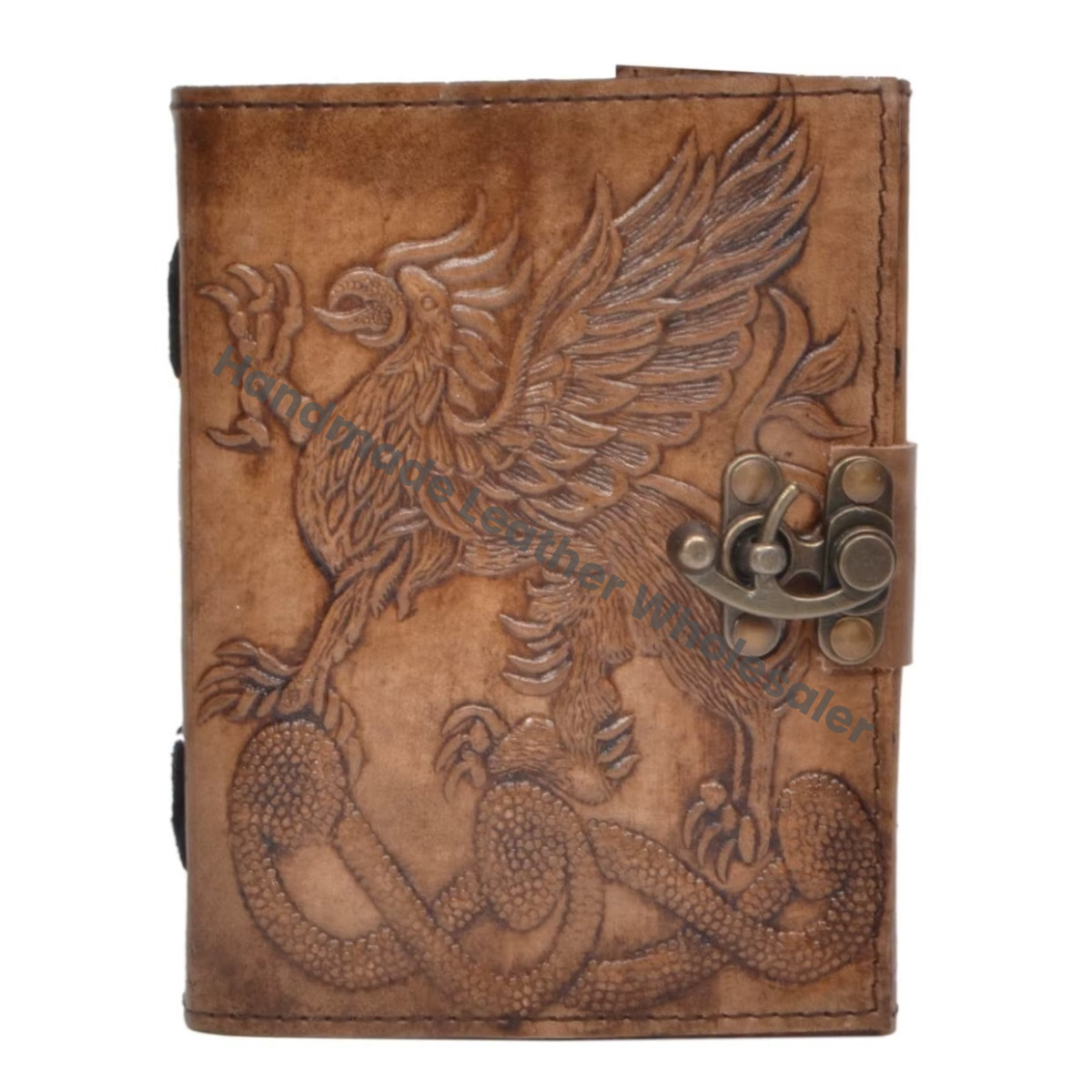 Dragon Leather Charcoal Hardcover Handmade Embossed Shadows Grimoire Thermal Bound Office Journals Gift Handmade Notebook