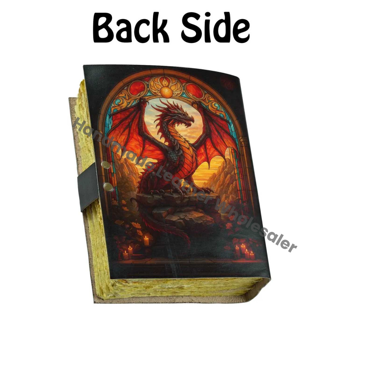 Dragon Leather Journal: Handmade Book of Shadows with Key Lock