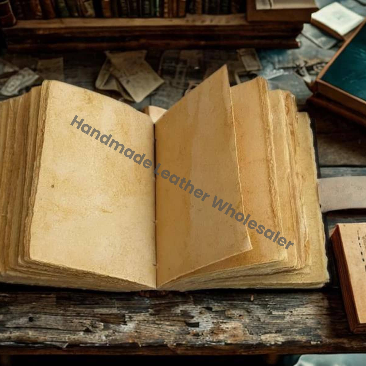 Dragon Leather Journal: Handmade Deckle Edge Book of Shadows