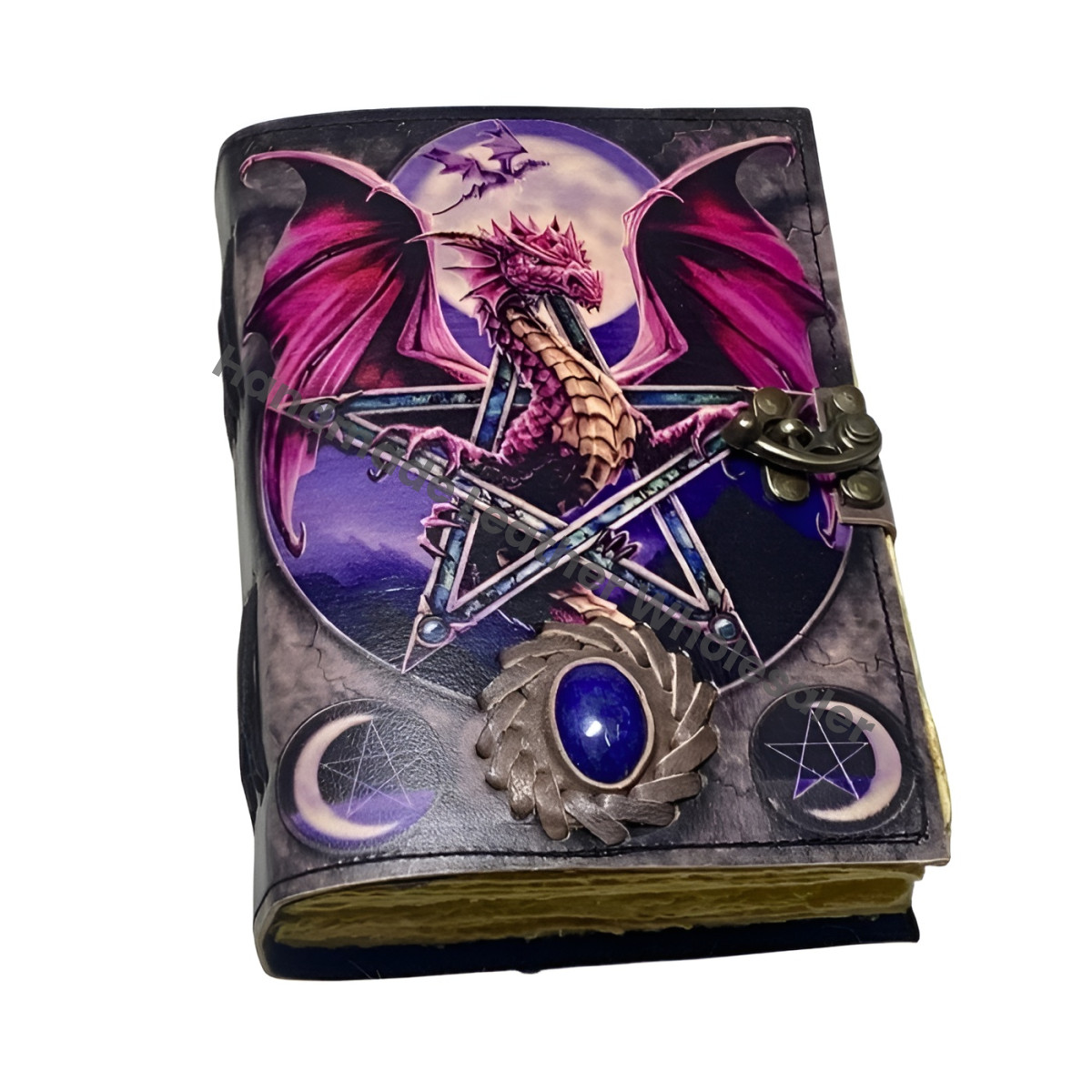 Dragon Leather Journal: Vintage Spell Book, Handmade Grimoire