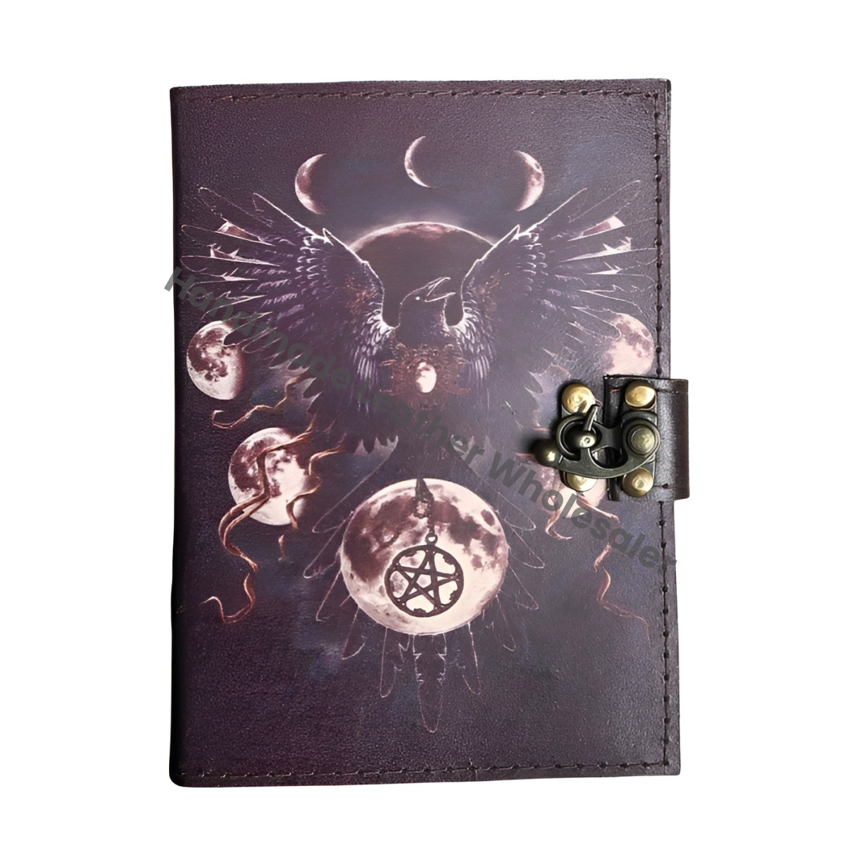 Eagle Goddess Leather Journal: Antique Vintage Paper Sketchbook