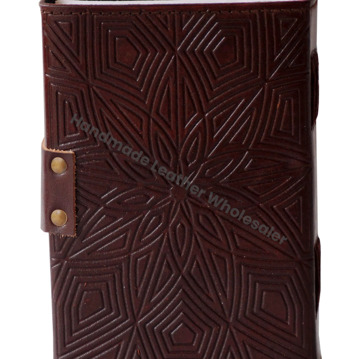 Elephant Tree Leather Embossed Hardcover Wiccan Planner Notebook Sketchbook Diary Recyclable Handmade Paper Custom