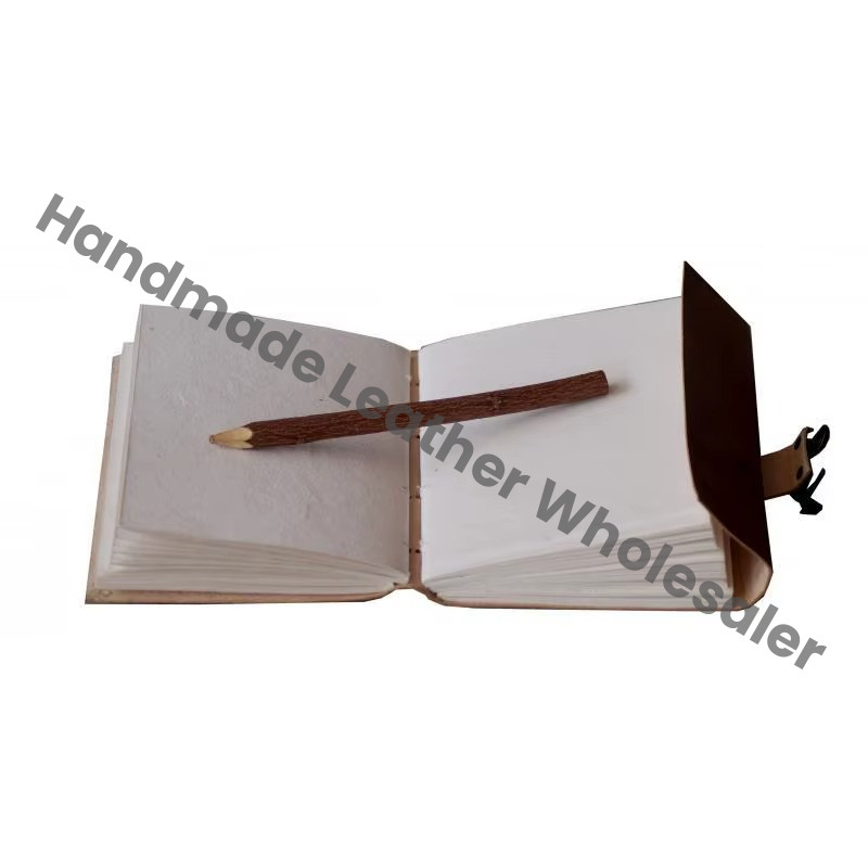 Embossed Heart Design Handmade Leather Paper Student Painting Notebook Sketchbook Journal Water Color Eco-friendly Best Gift for Her