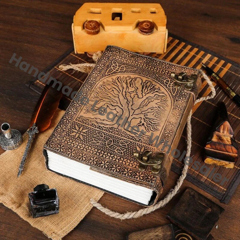 Embossed Tree of Life Leather Journal